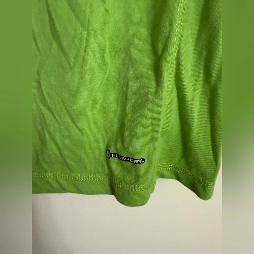 The North Face Mountain Athletic T Shirt Medium Lime Green Short Sleeve Flashdry